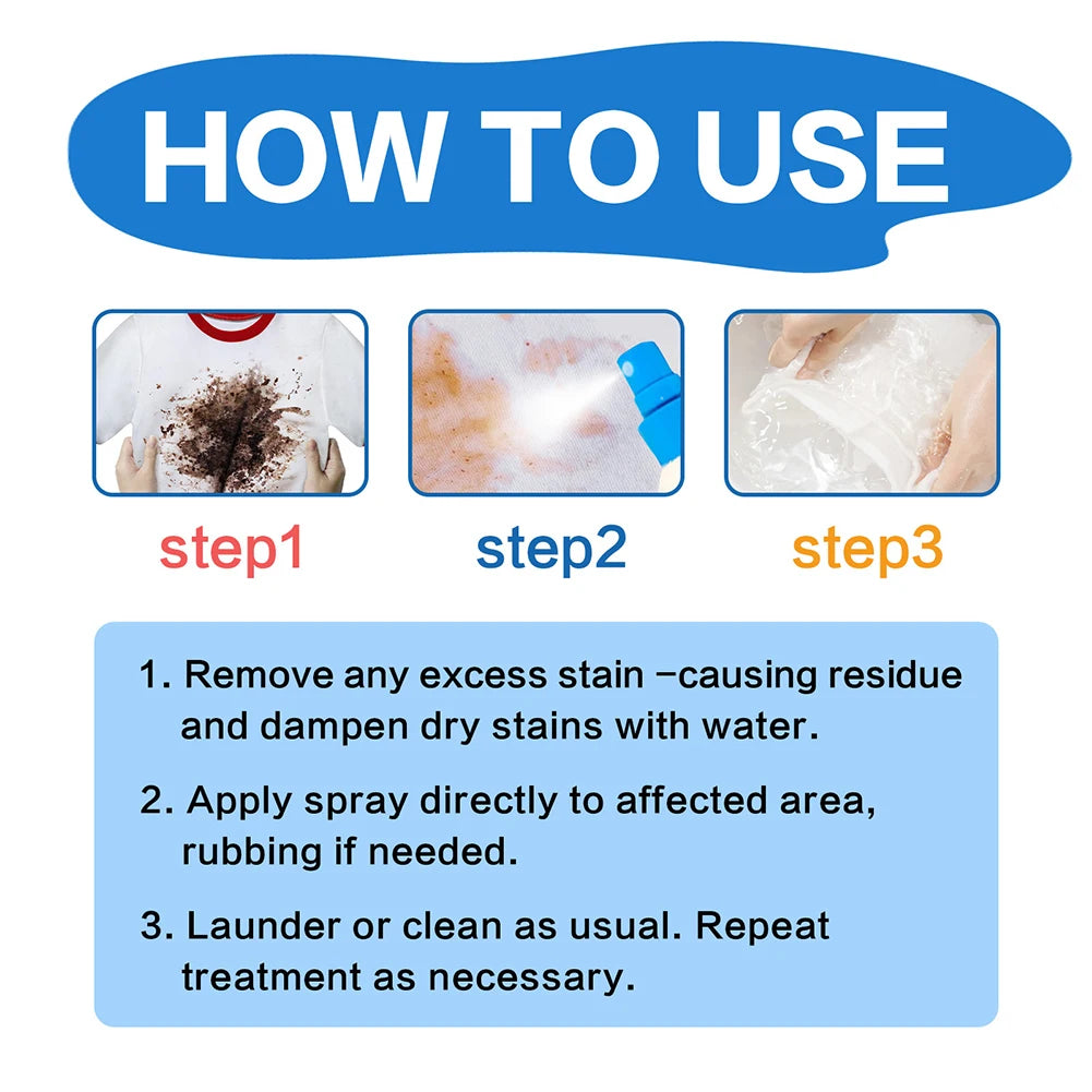120ML Stain Remover Spray – Clothes, Fabric & Carpet Cleaner