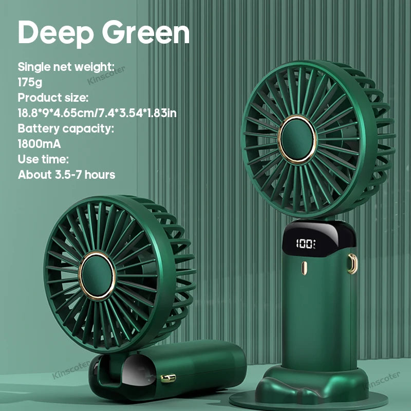 FlexiFan 5X – Foldable Mini Fan with Phone Stand