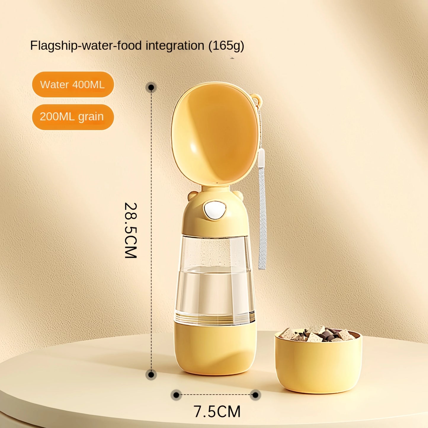 Portable Pet Water Bottle with Dispenser