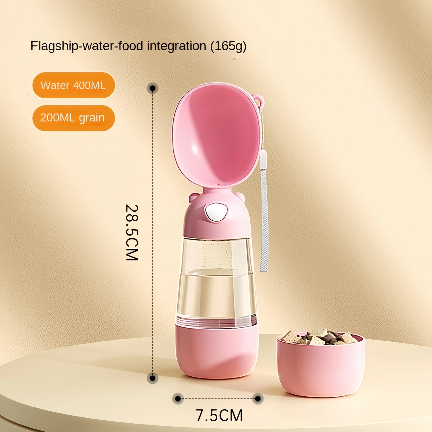 Portable Pet Water Bottle with Dispenser