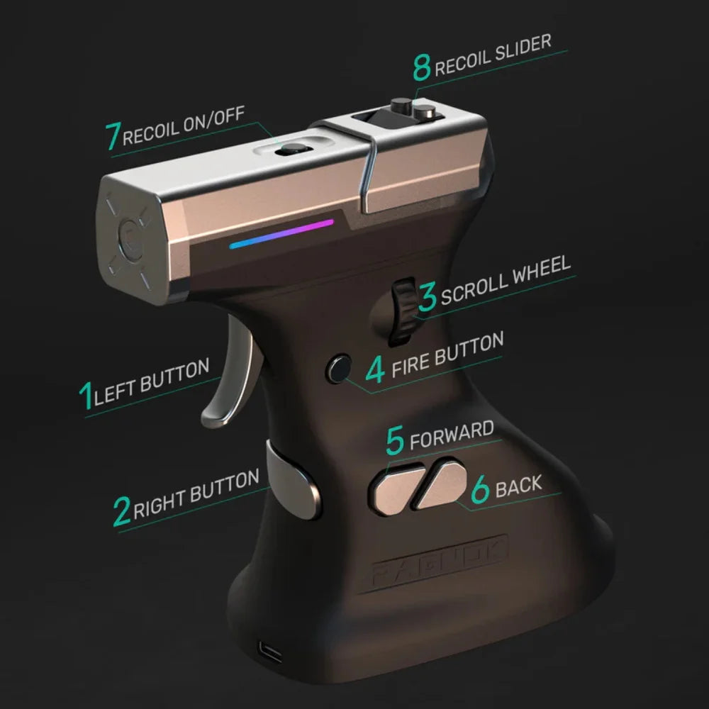 Ragnok 3 Gun Mouse – FPS Gaming Recoil Edition
