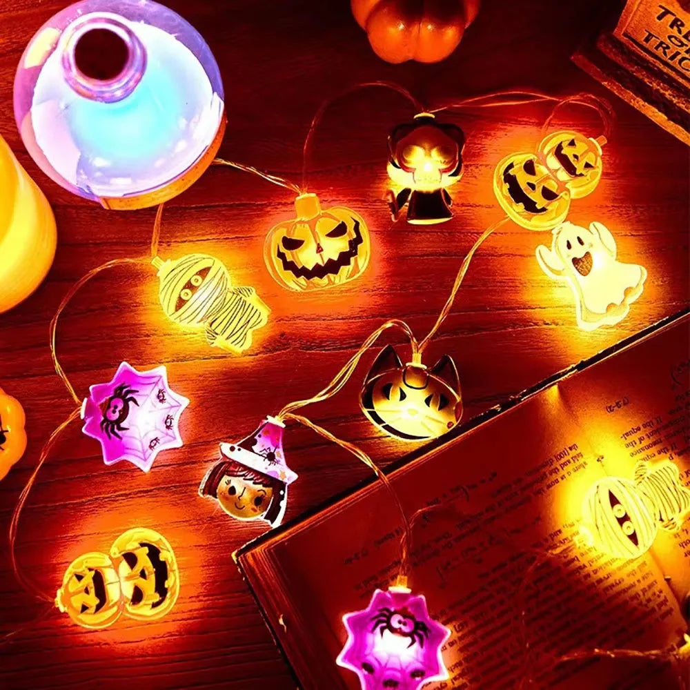 Halloween LED String Lights – Pumpkins & Ghosts