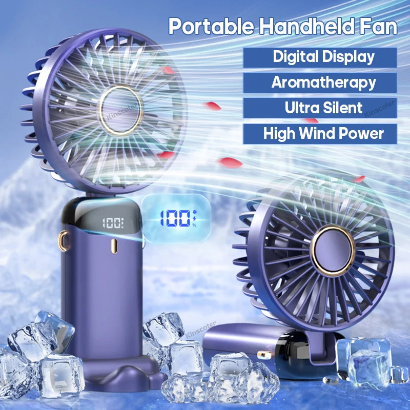 FlexiFan 5X – Foldable Mini Fan with Phone Stand