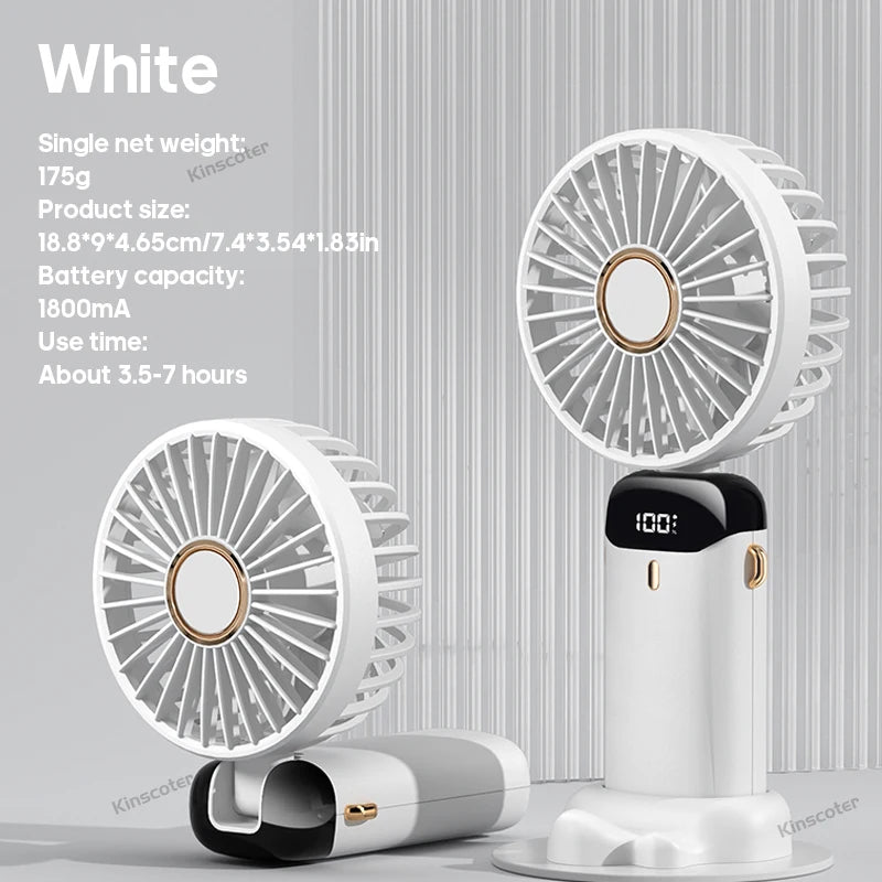 FlexiFan 5X – Foldable Mini Fan with Phone Stand