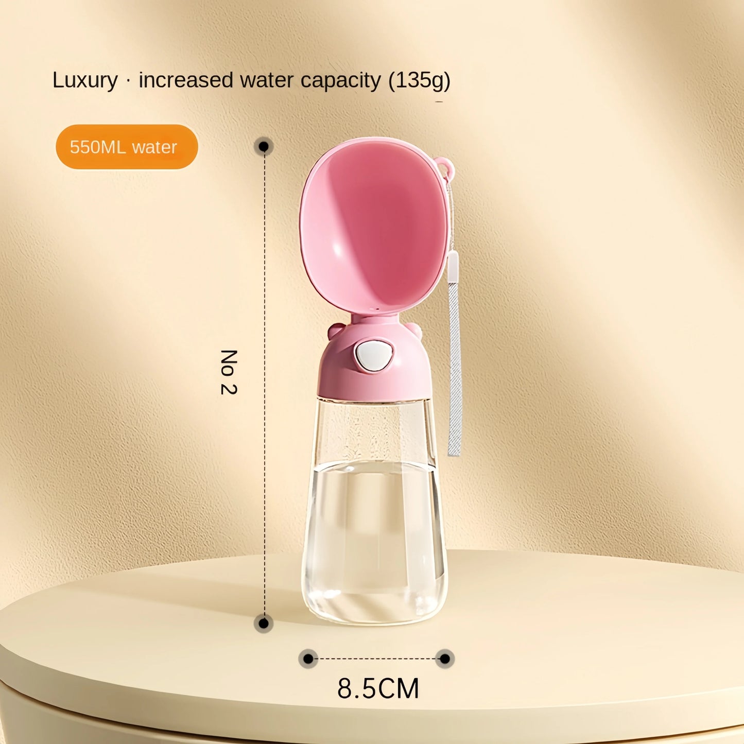 Portable Pet Water Bottle with Dispenser