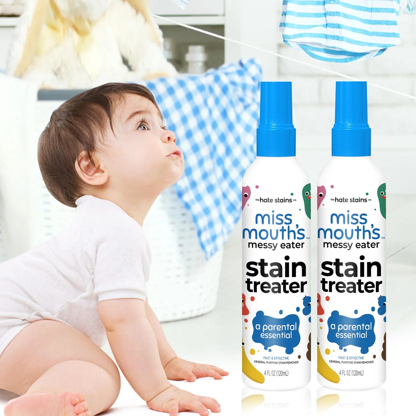 120ML Stain Remover Spray – Clothes, Fabric & Carpet Cleaner