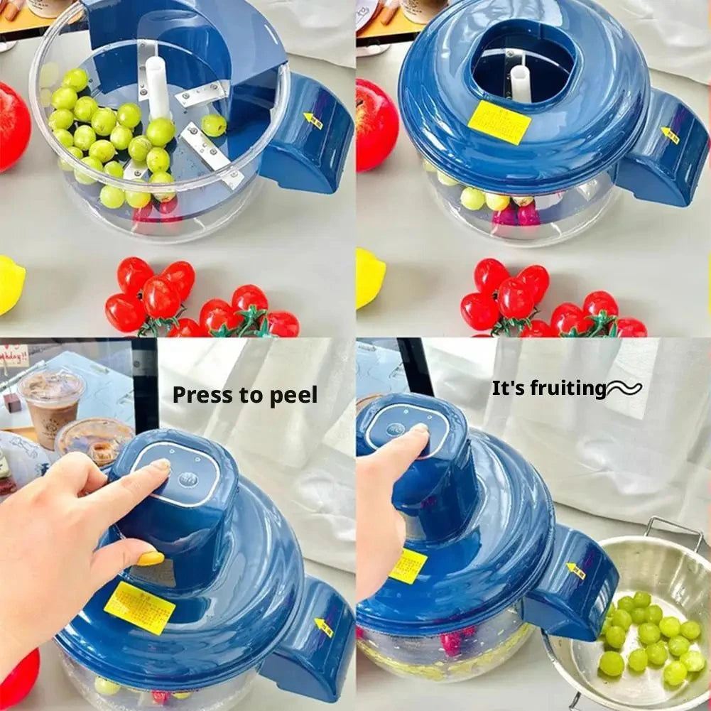 Automatic Electric Grape Peeler – Hands-Free Fruit Skin Remover
