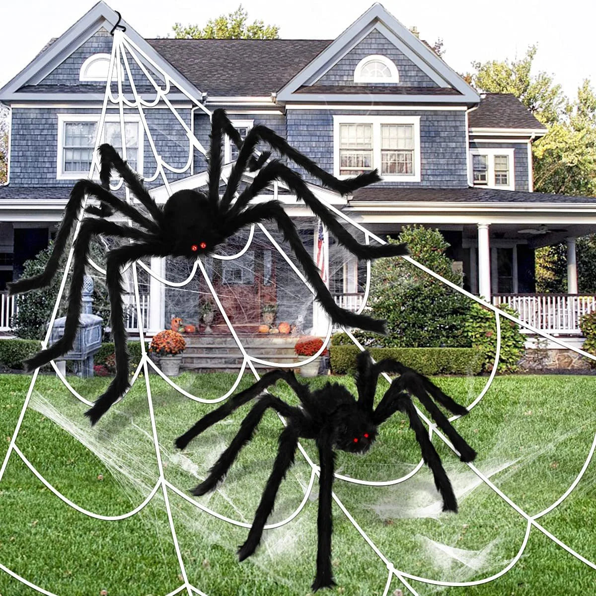 Halloween Giant Black Spider Decoration