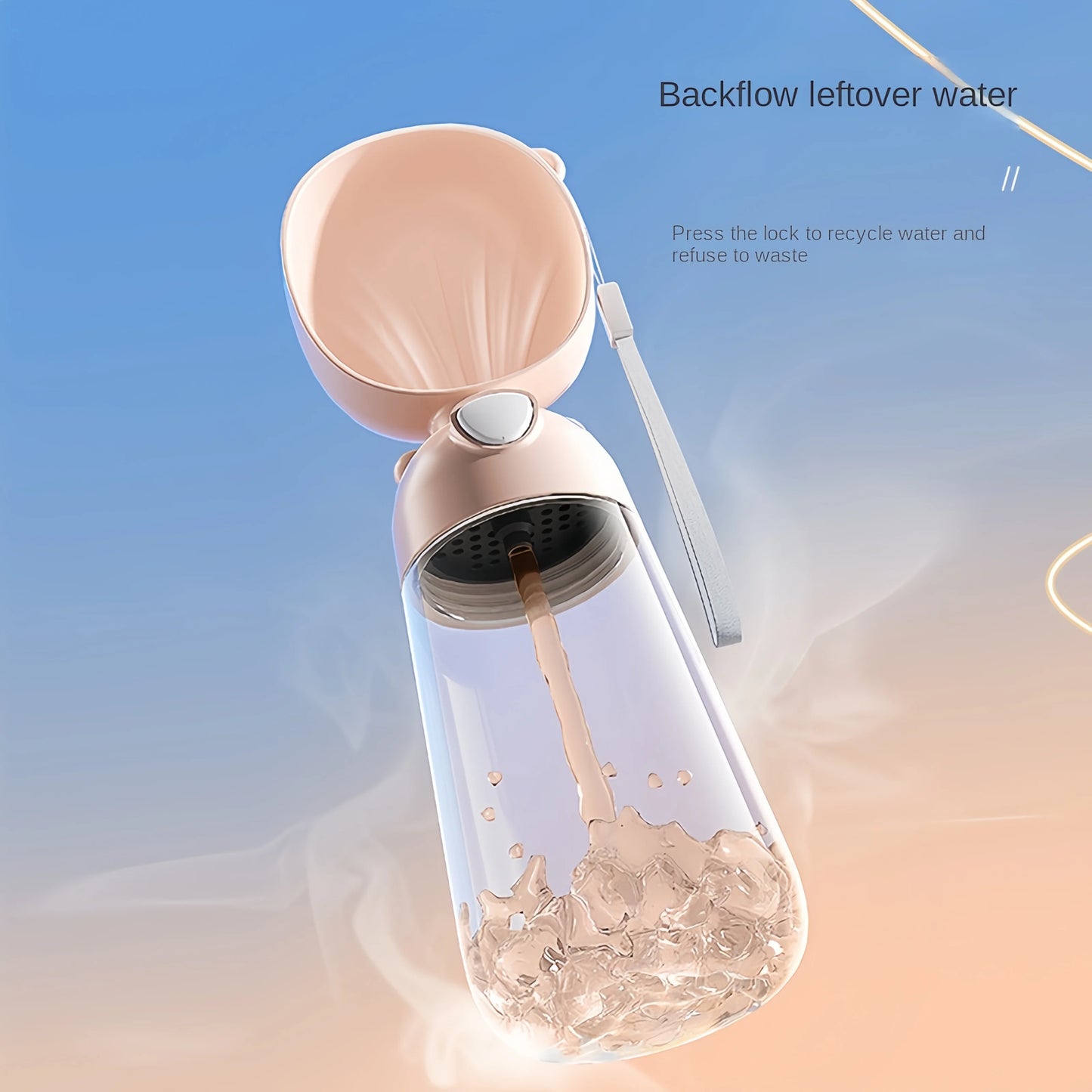 Portable Pet Water Bottle with Dispenser