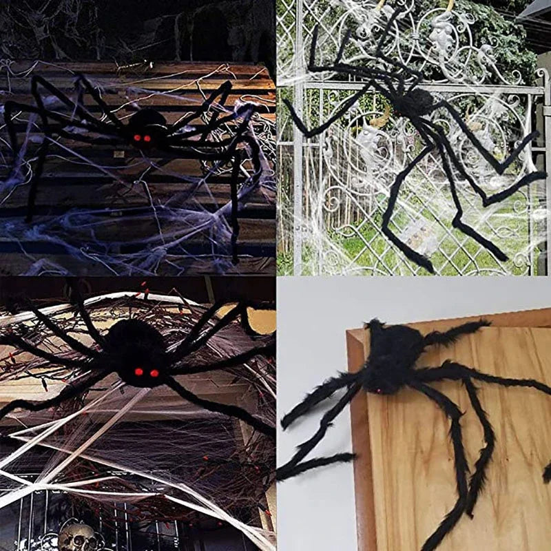 Halloween Giant Black Spider Decoration