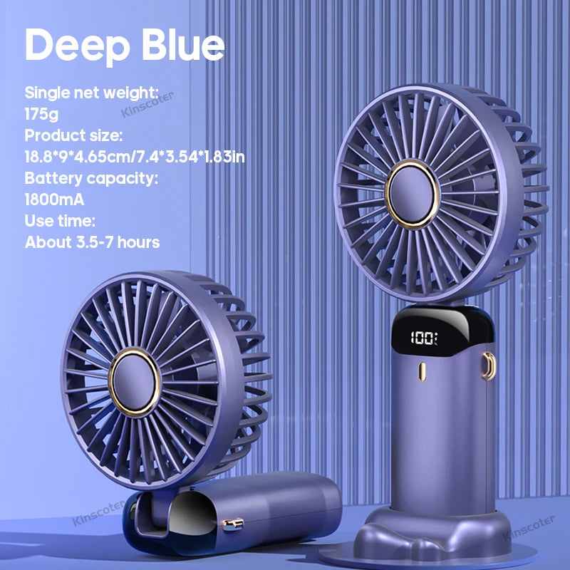 FlexiFan 5X – Foldable Mini Fan with Phone Stand