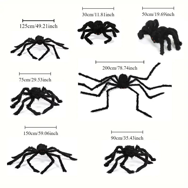 Halloween Giant Black Spider Decoration
