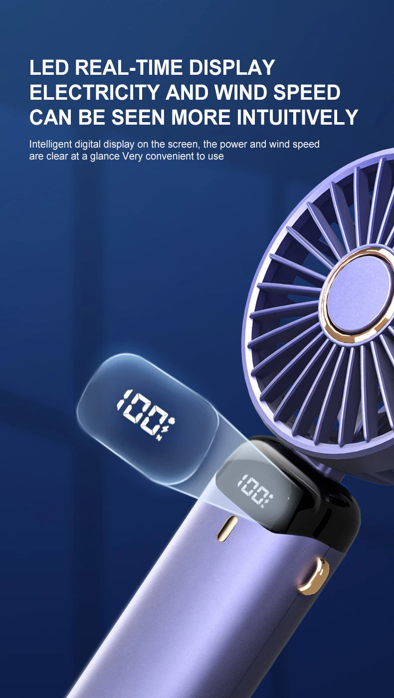 FlexiFan 5X – Foldable Mini Fan with Phone Stand