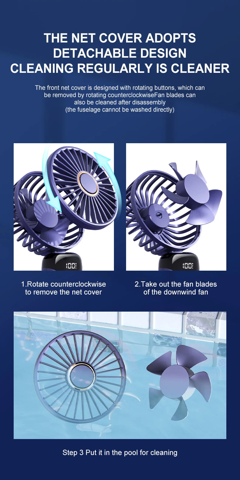 FlexiFan 5X – Foldable Mini Fan with Phone Stand