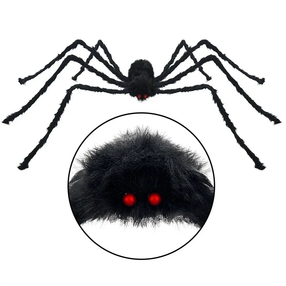 Halloween Giant Black Spider Decoration