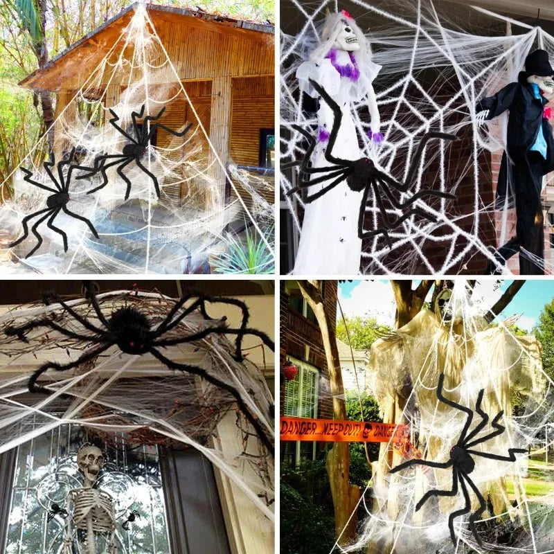 Halloween Giant Black Spider Decoration