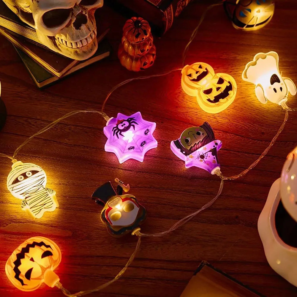 Halloween LED String Lights – Pumpkins & Ghosts