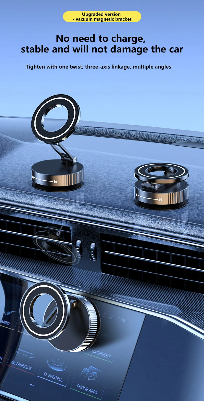 360° Magnetic Foldable Phone Holder