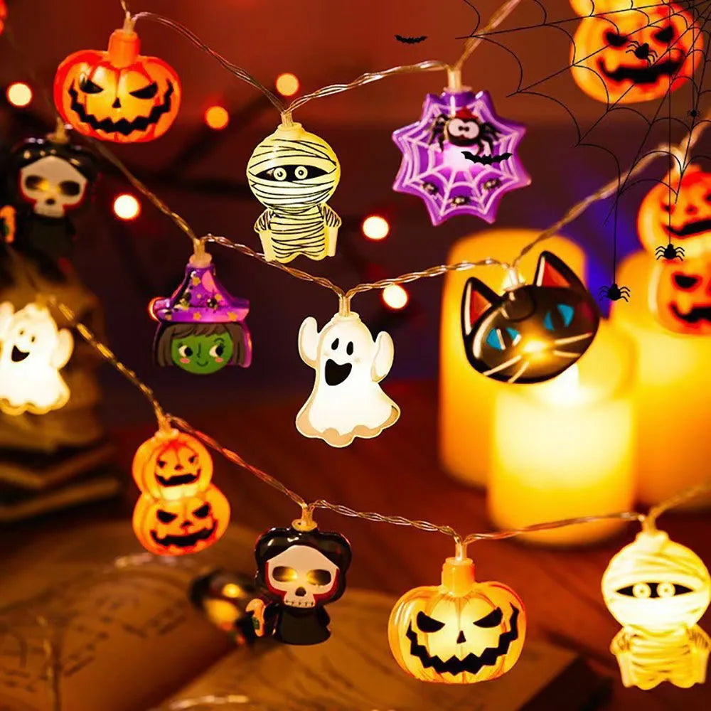 Halloween LED String Lights – Pumpkins & Ghosts