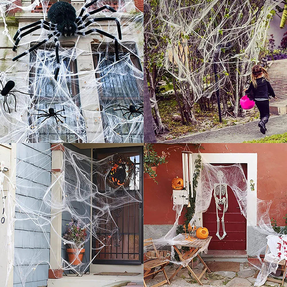Halloween Decoration Spider Web, Artificial Spider Web