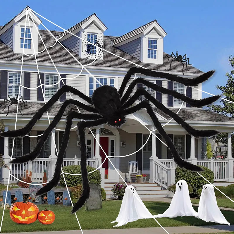 Halloween Giant Black Spider Decoration
