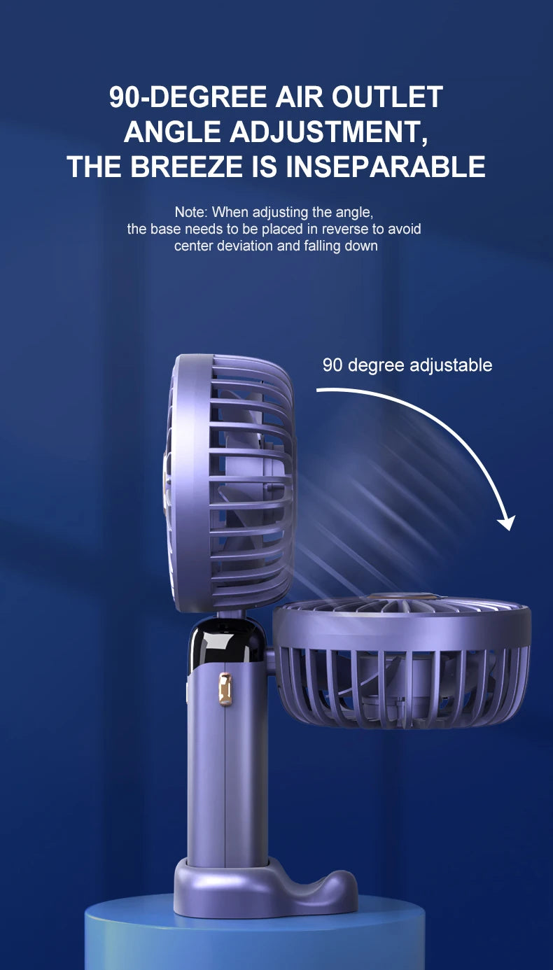 FlexiFan 5X – Foldable Mini Fan with Phone Stand