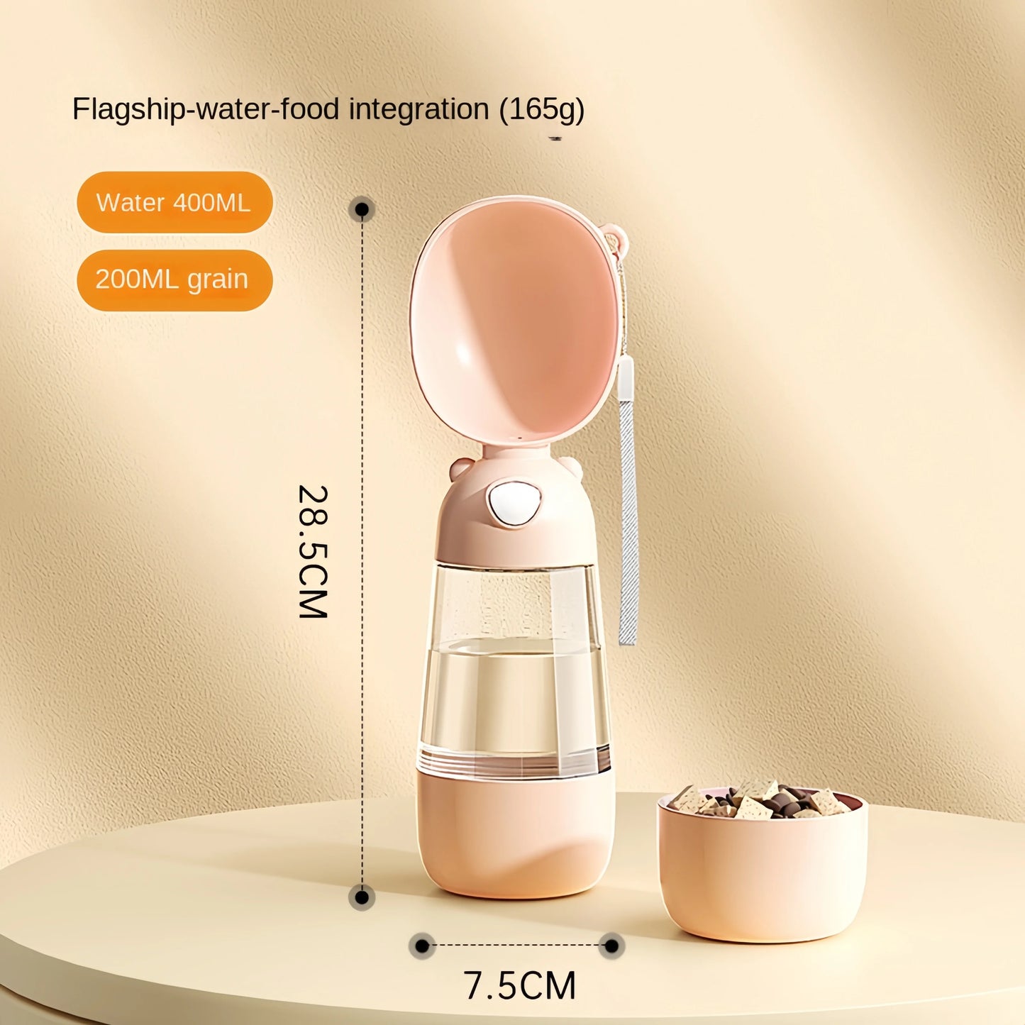 Portable Pet Water Bottle with Dispenser