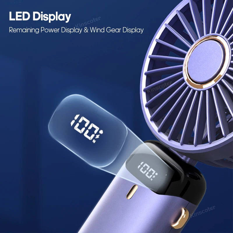 FlexiFan 5X – Foldable Mini Fan with Phone Stand