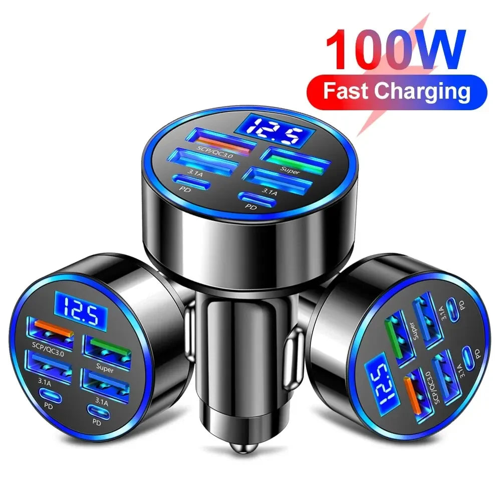 Fast Car Charger (6 Ports)