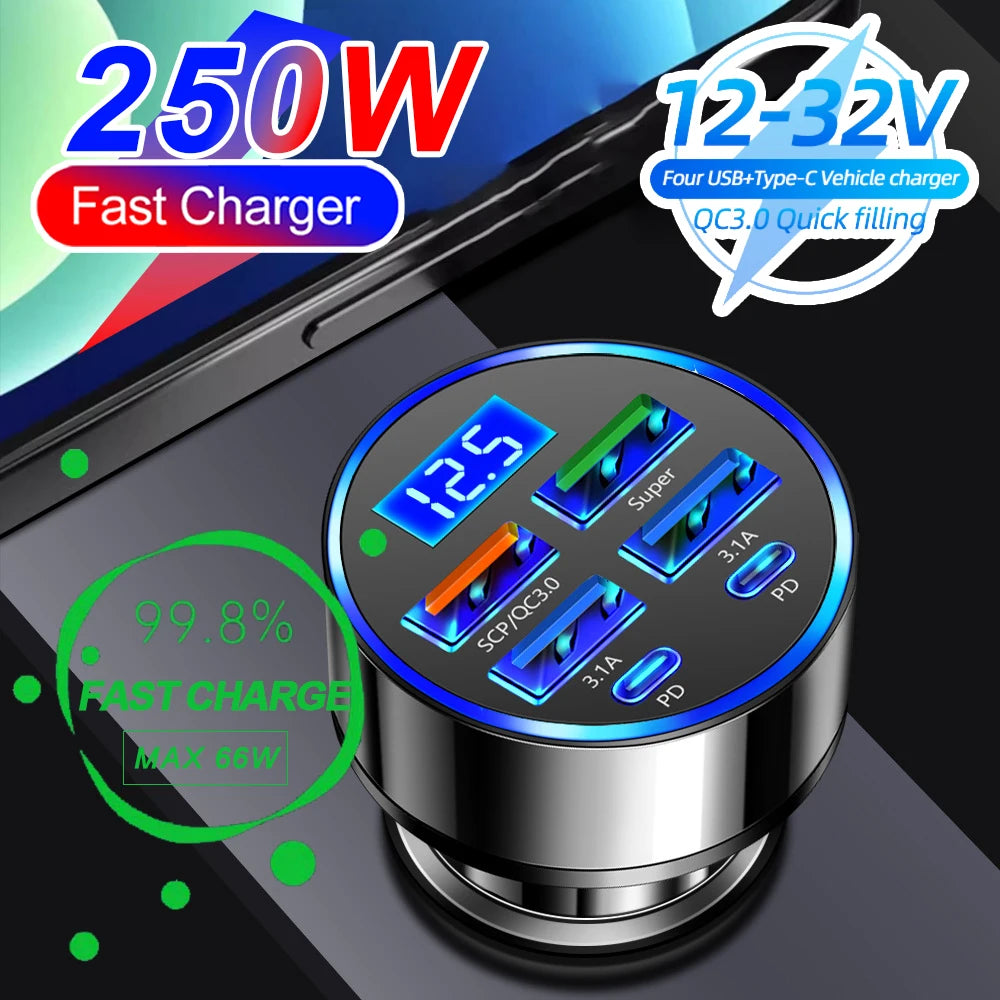 Fast Car Charger (6 Ports)