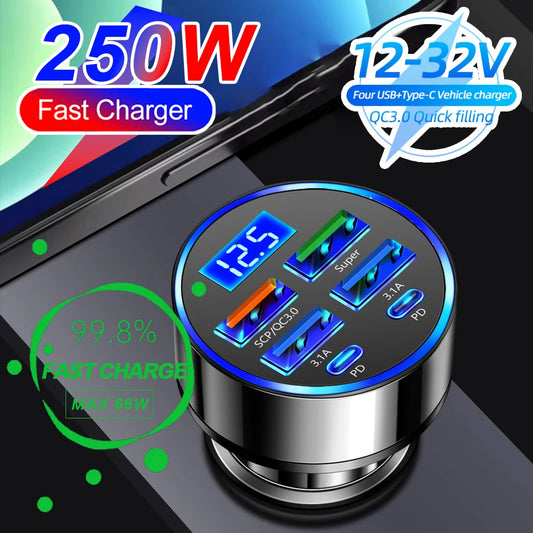 Fast Car Charger (6 Ports)
