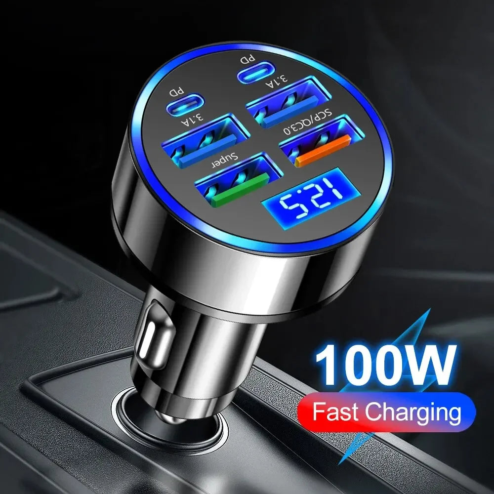 Fast Car Charger (6 Ports)
