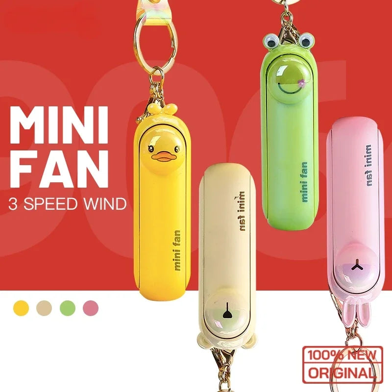 🌬️ Mini Portable USB Fan – Foldable, Rechargeable, Silent