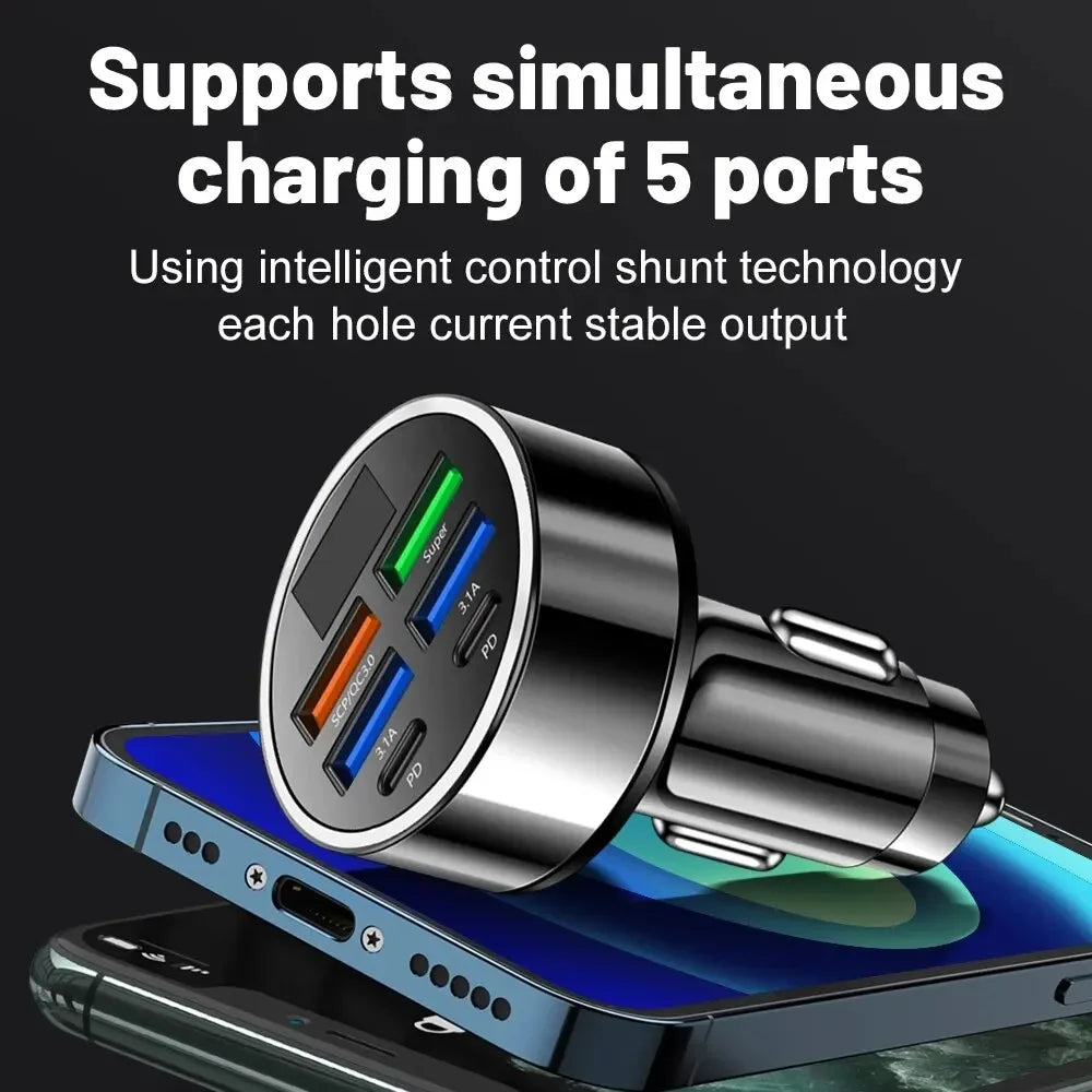 Fast Car Charger (6 Ports)