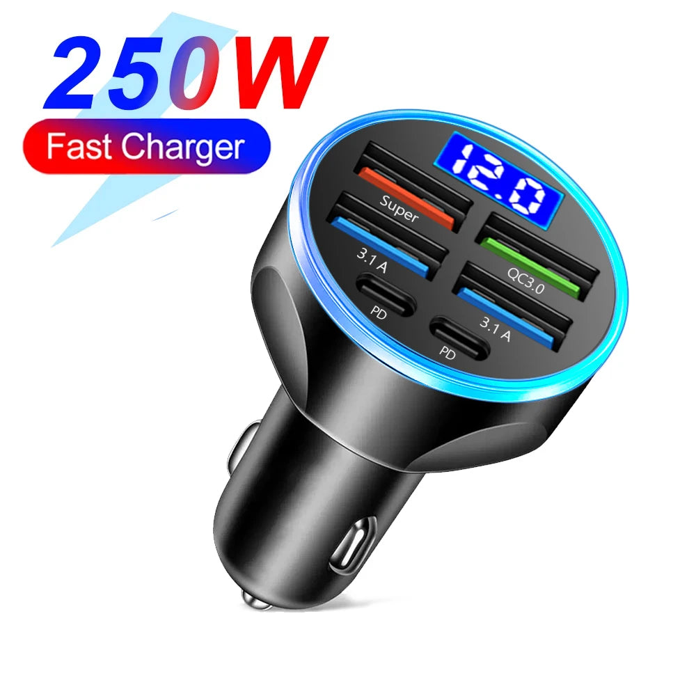 Fast Car Charger (6 Ports)