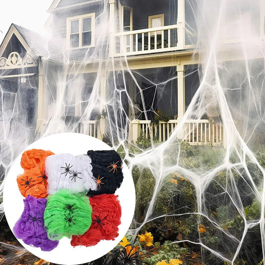 Halloween Decoration Spider Web, Artificial Spider Web