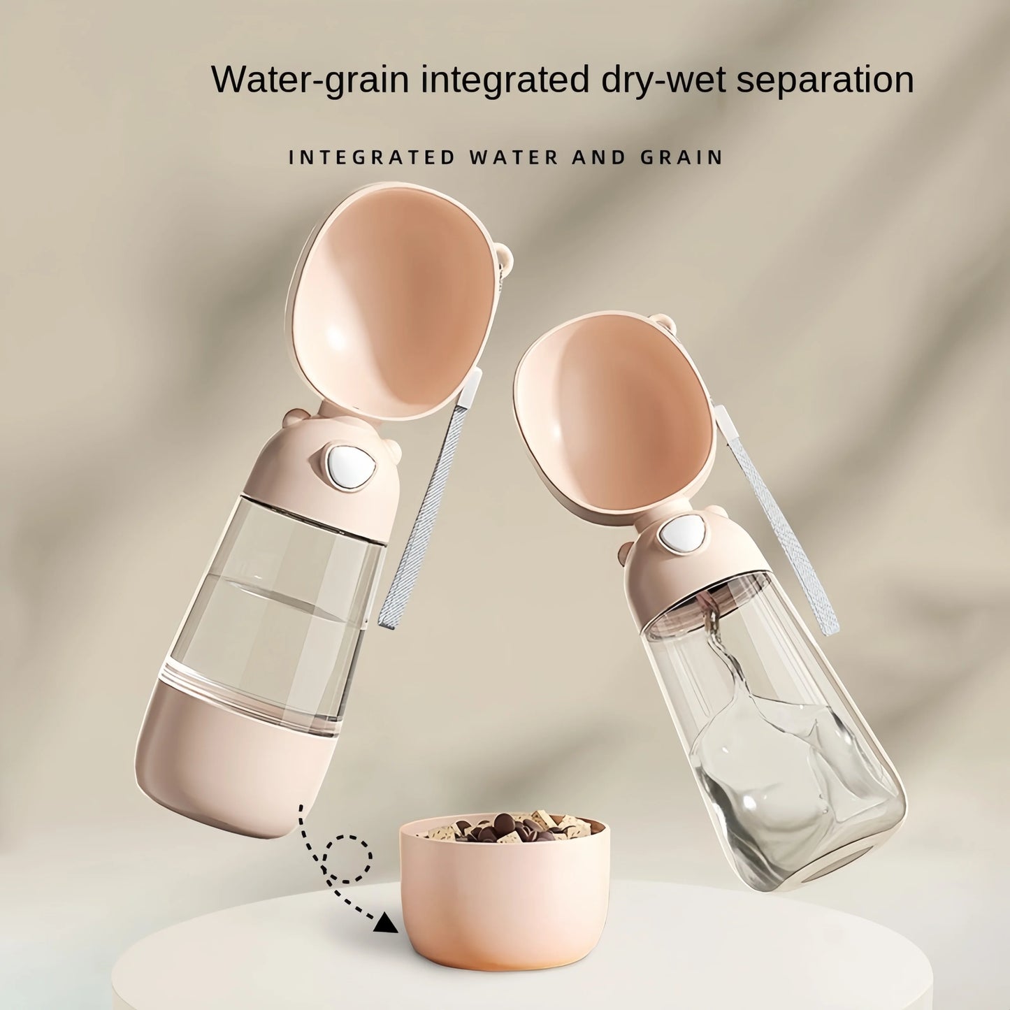 Portable Pet Water Bottle with Dispenser