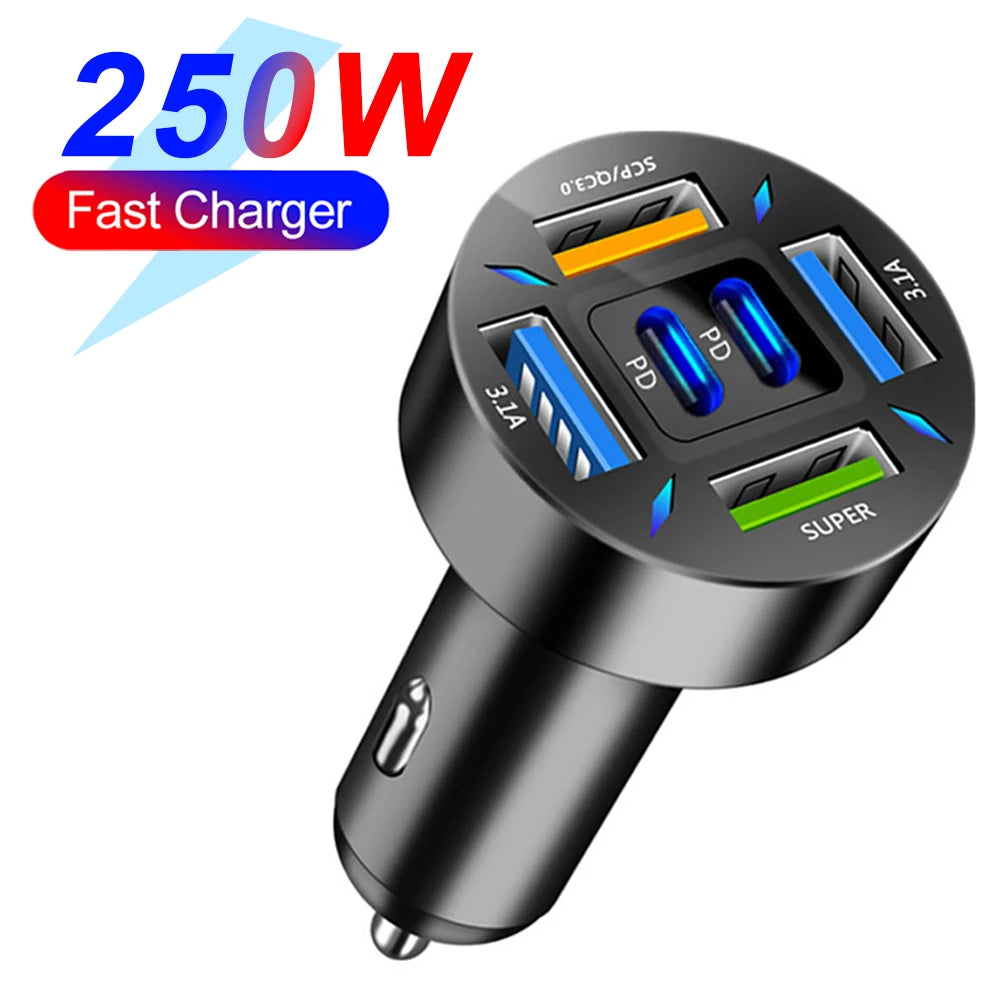 Fast Car Charger (6 Ports)