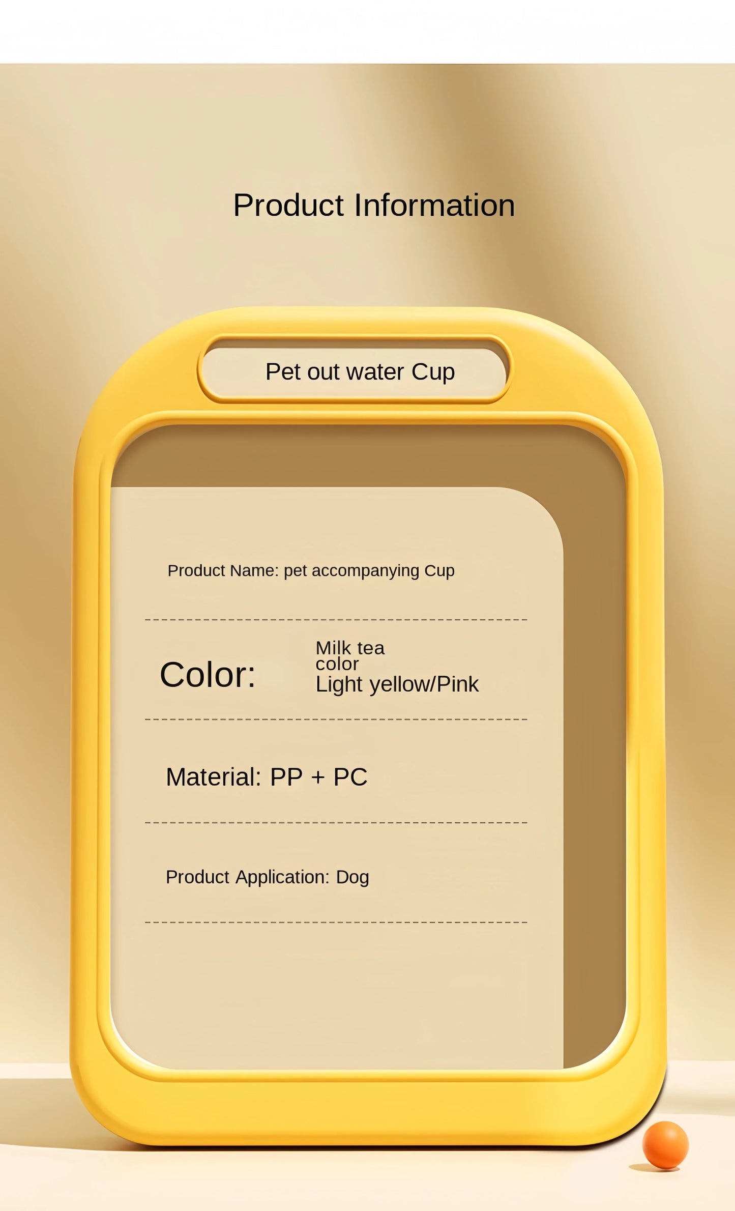 Portable Pet Water Bottle with Dispenser