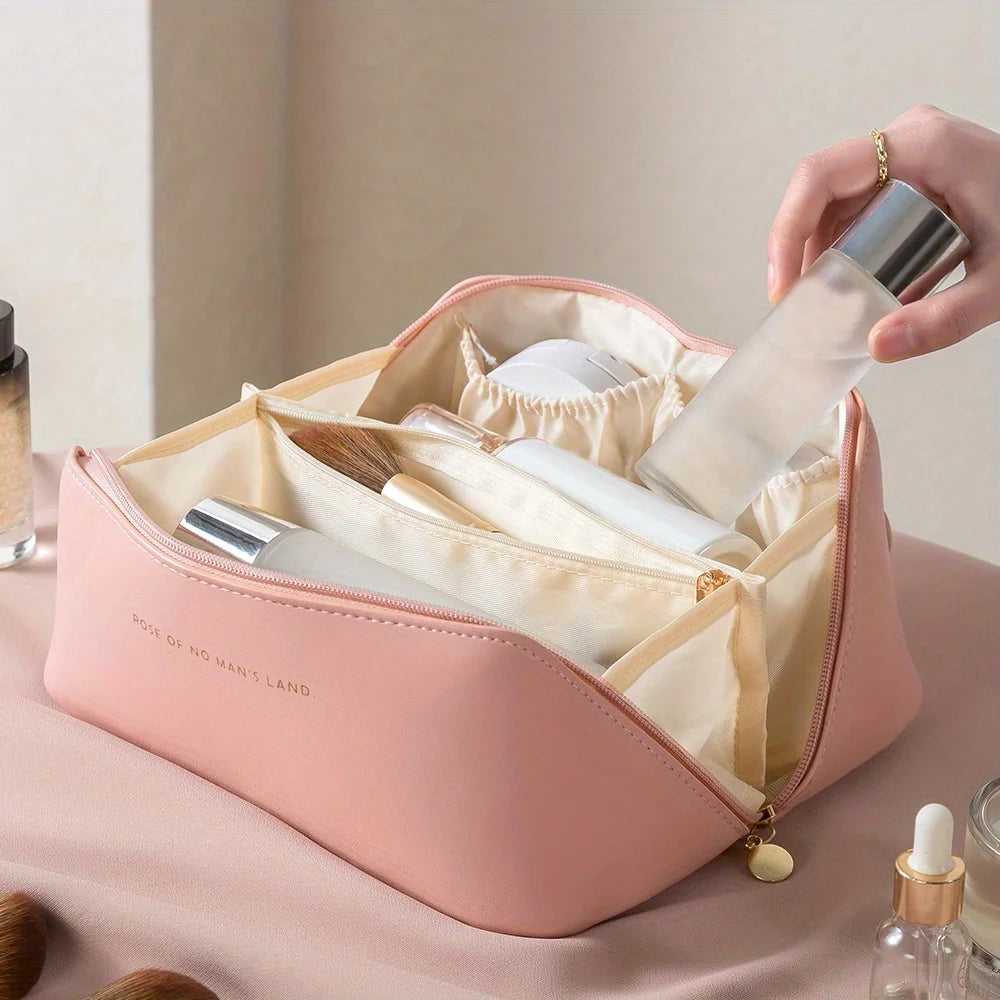 ✨ Luxury Makeup Organizer Bag – Travel Cosmetic Case 💄