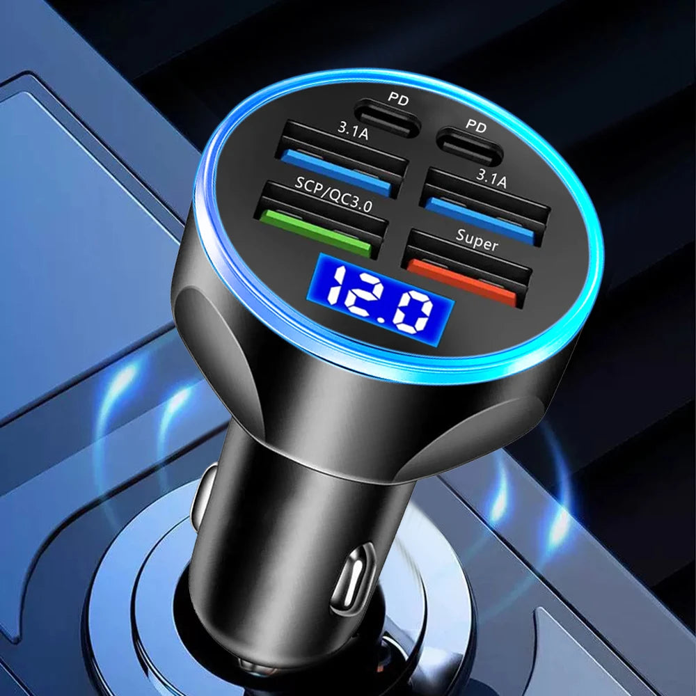 Fast Car Charger (6 Ports)