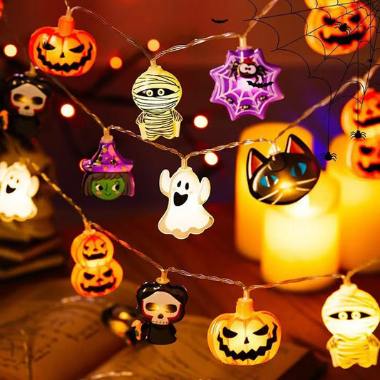 Halloween LED String Lights – Pumpkins & Ghosts
