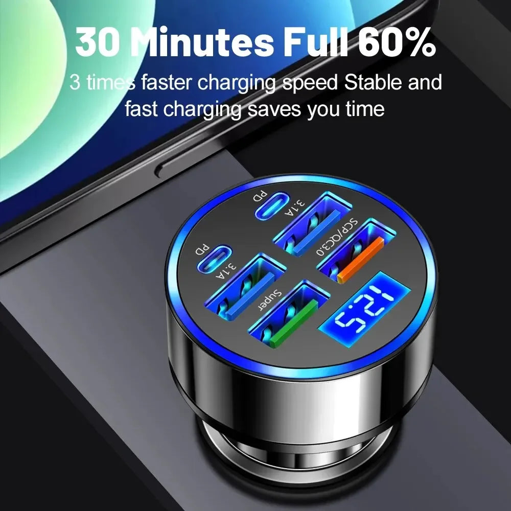 Fast Car Charger (6 Ports)